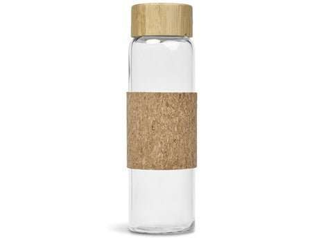 Kooshty Clear Bamboost Glass Water Bottle - 700ml