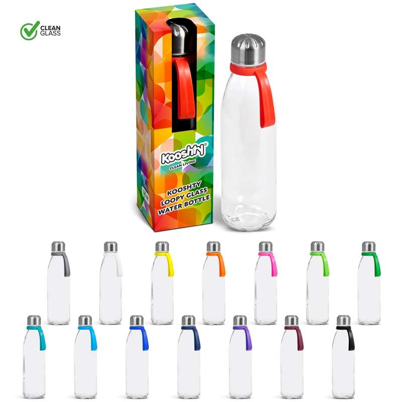 Kooshty Loopy Glass Water Bottle - 650ml