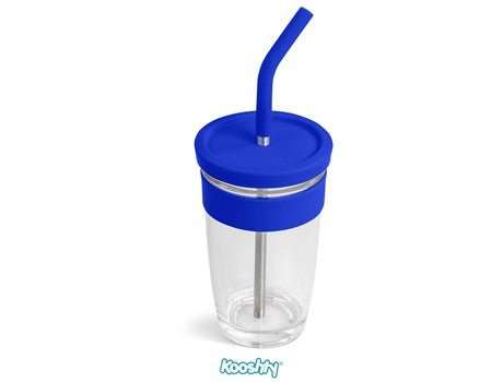 Kooshty Slurp Glass Kup & SS Straw - 480ml