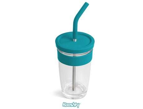 Kooshty Slurp Glass Kup & SS Straw - 480ml