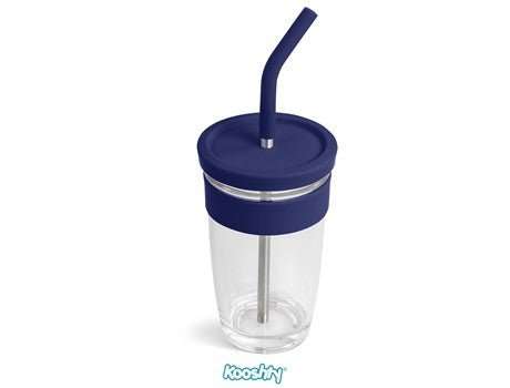 Kooshty Slurp Glass Kup & SS Straw - 480ml
