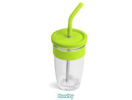 Kooshty Slurp Glass Kup & SS Straw - 480ml