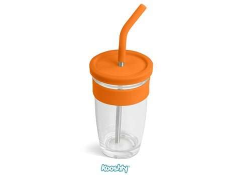 Kooshty Slurp Glass Kup & SS Straw - 480ml