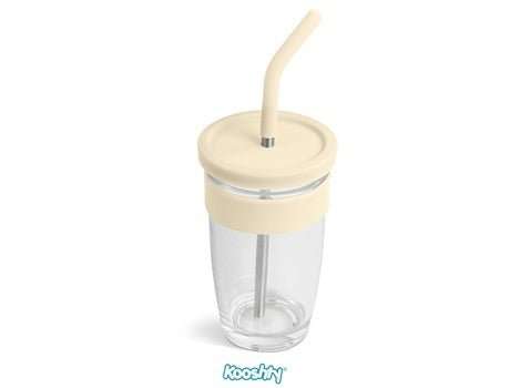 Kooshty Slurp Glass Kup & SS Straw - 480ml