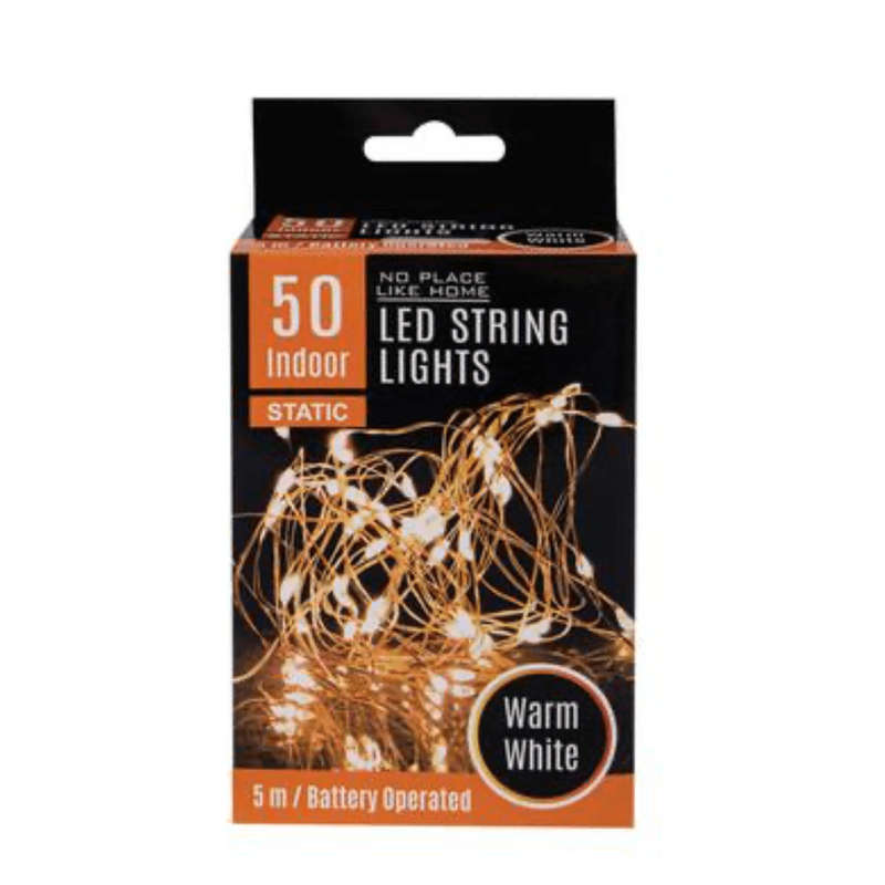 LED String Lights Battery Operated - 5m Indoor