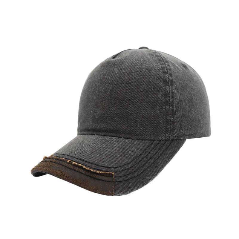 Max Wash 5 Panel Cap - Oil Skin Detail
