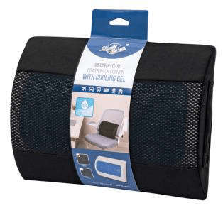 Memory Foam Lower Back Cushion with Cooling Gel