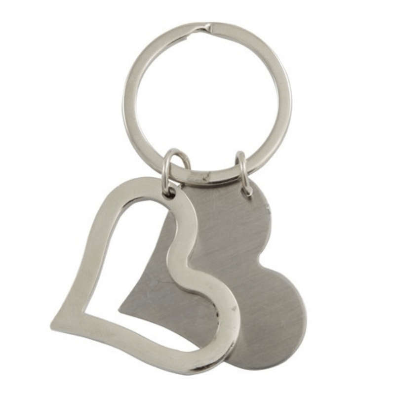 Metal Heart Keyring