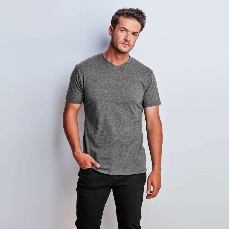 Michigan Melange V-Neck T-Shirt - Mens & Ladies