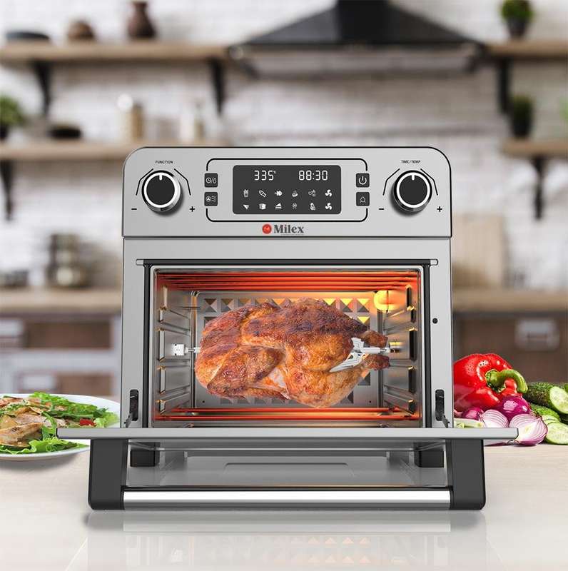 Milex Air Fryer Oven with Rotisserie 23L