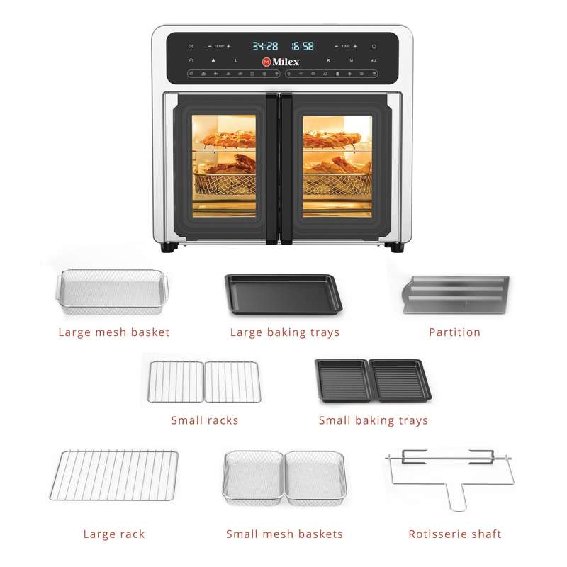 Milex Deluxe Rotisserie Air Fryer 24L