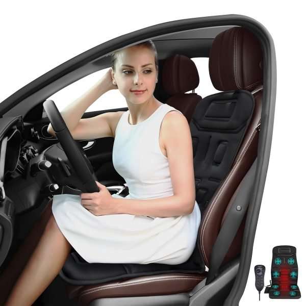 Naipo Portable Seat Massager with Vibration & Heat