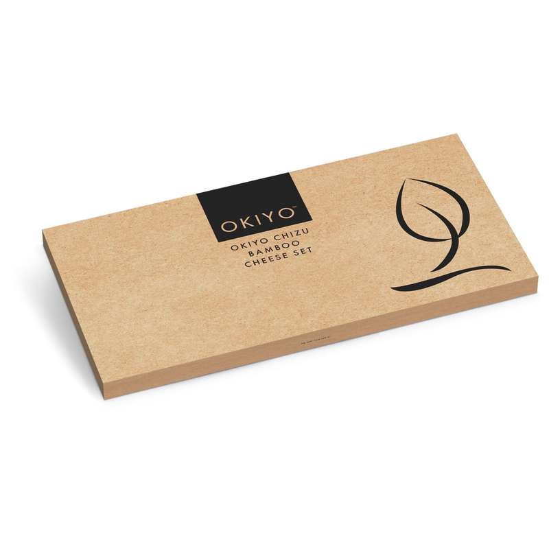 Okiyo Chizu Bamboo Cheese Board Set