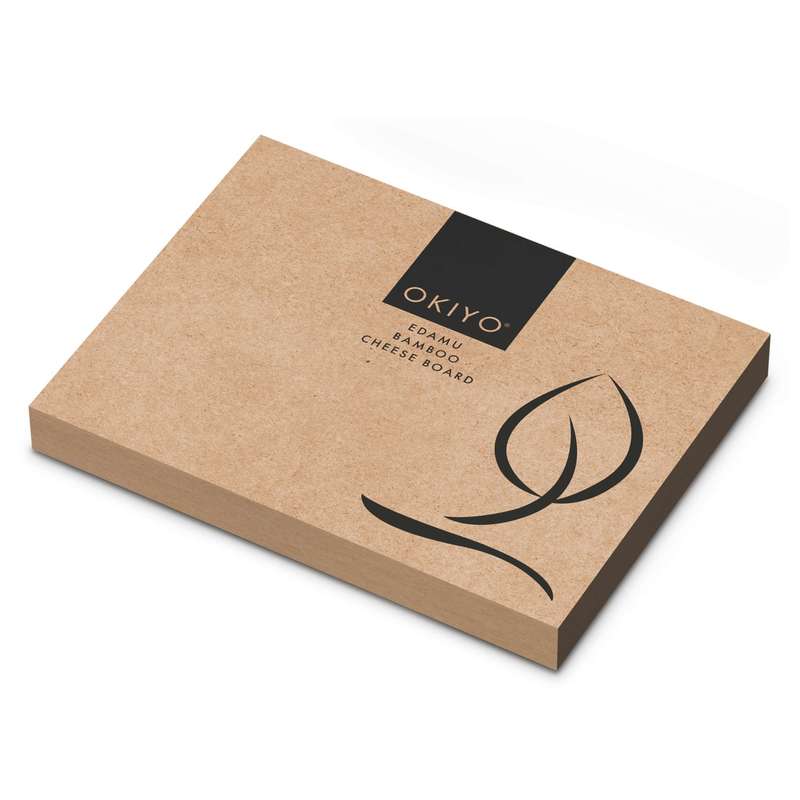 Okiyo Edamu Bamboo Cheese Board & Knife