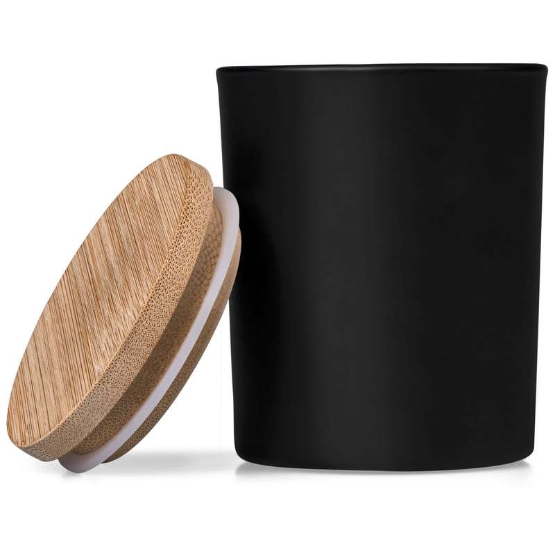 Okiyo Glass Scented Candle with Bamboo Lid