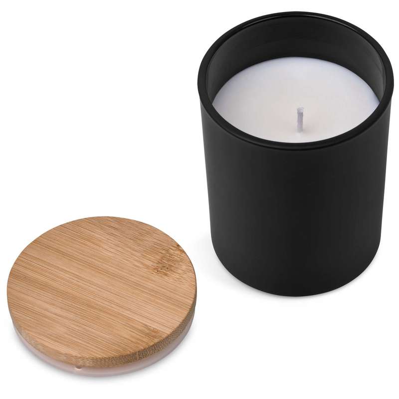 Okiyo Glass Scented Candle with Bamboo Lid