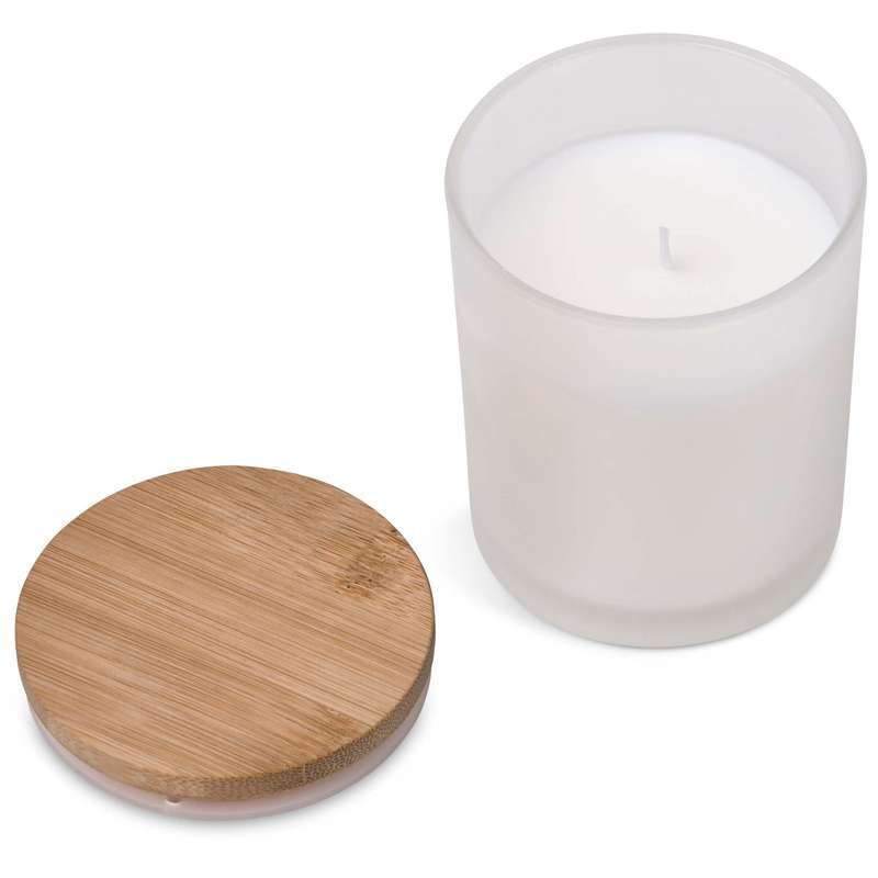 Okiyo Glass Scented Candle with Bamboo Lid
