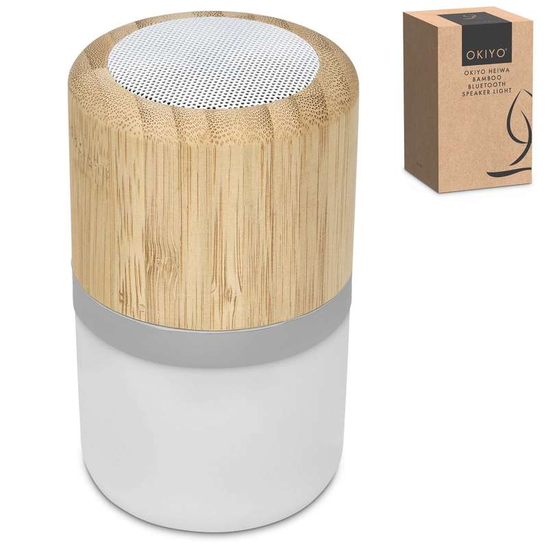 Okiyo Heiwa Bamboo Bluetooth Speaker Light