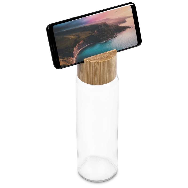 Okiyo Kenko Phone Stand Glass Water Bottle  700ml