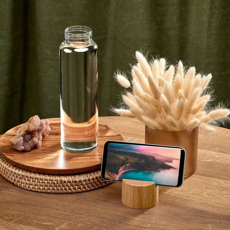 Okiyo Kenko Phone Stand Glass Water Bottle  700ml