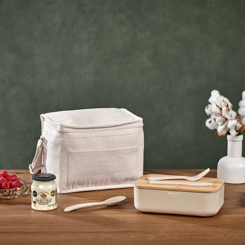 Okiyo Kura Cotton & Wheat Straw Lunch Cooler Set