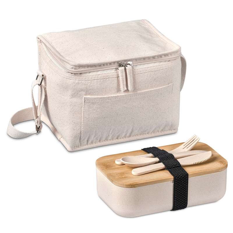 Okiyo Kura Cotton & Wheat Straw Lunch Cooler Set