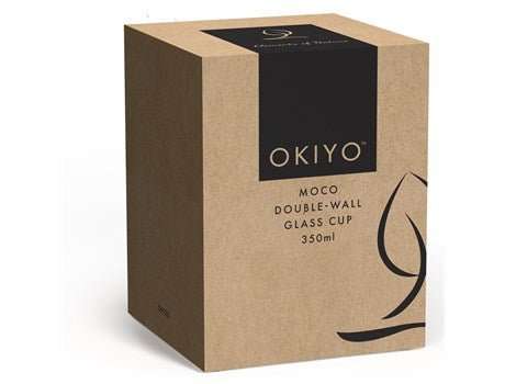 Okiyo Moco Double-Wall Glass Cup & Bamboo Lid