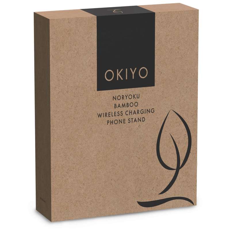 Okiyo Noryoku Bamboo Wireless Charging Phone Stand