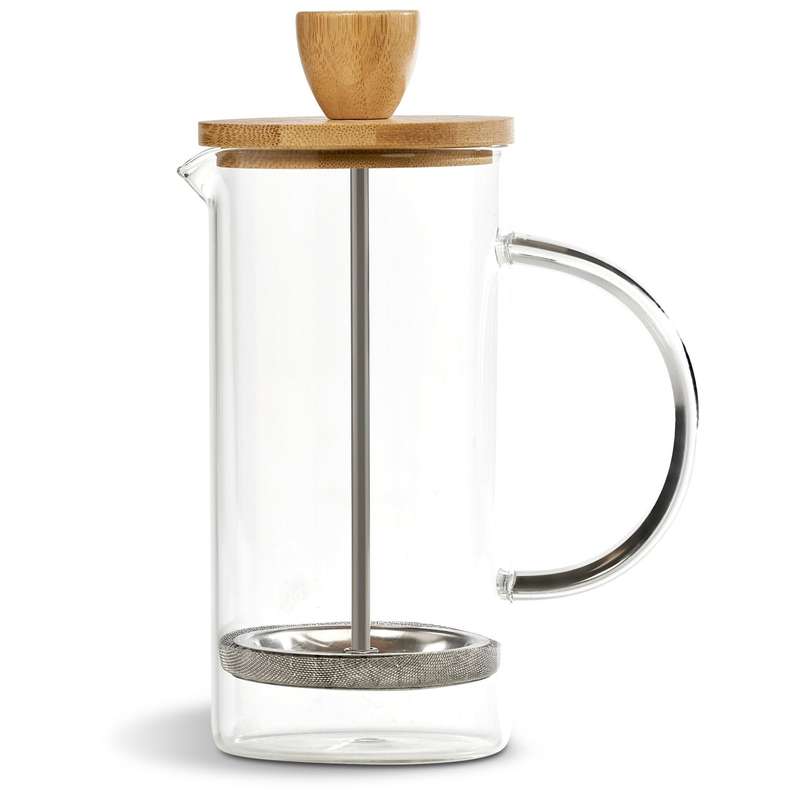 Okiyo Osu Glass & Bamboo Coffee Plunger - 350ml