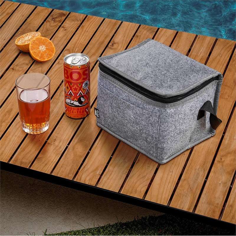 Okiyo Reitoko Recycled Felt Lunch Cooler - 6 Can