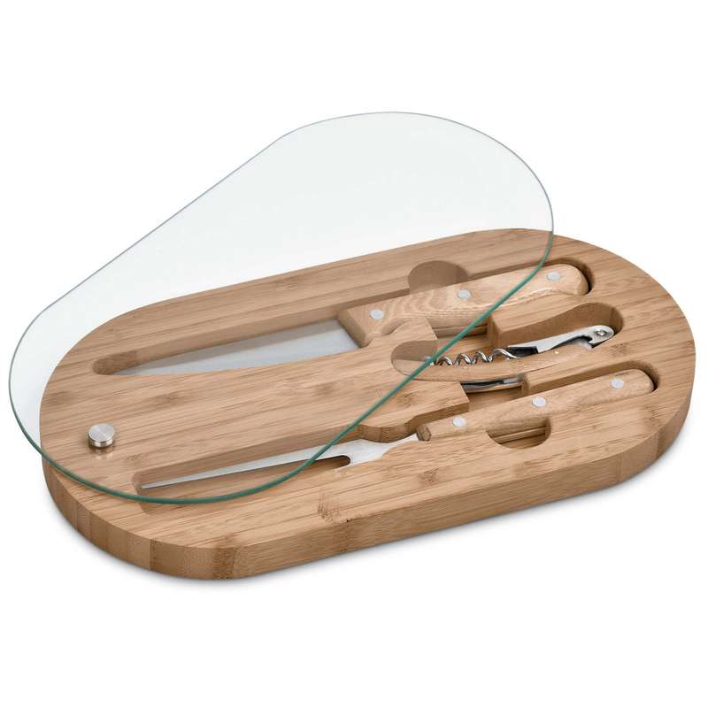Okiyo Suraisu Bamboo Food And Wine Set