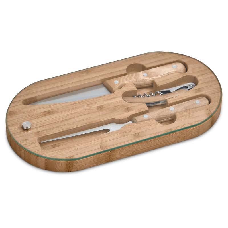 Okiyo Suraisu Bamboo Food And Wine Set