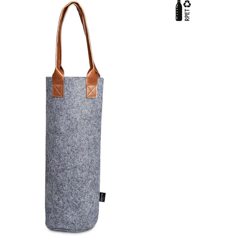 Okiyo Tahada RPET Felt Wine Tote Bag