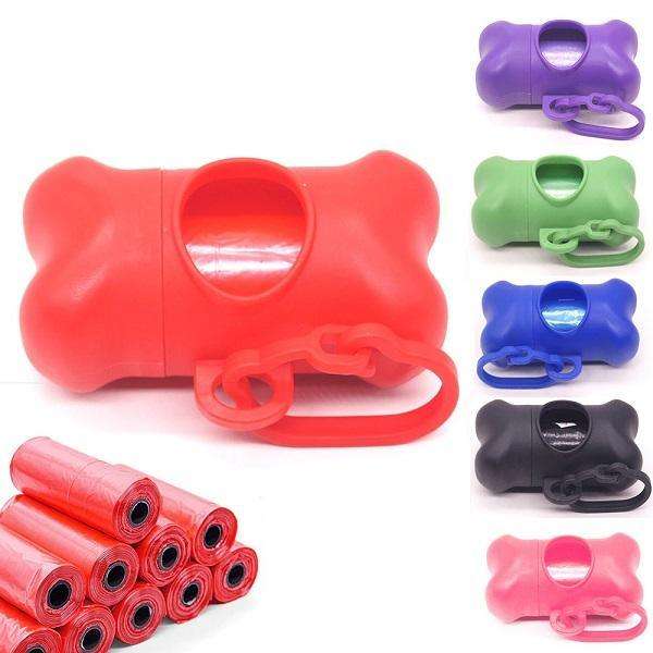 Pet Poop Bags with Dog Bone Holder