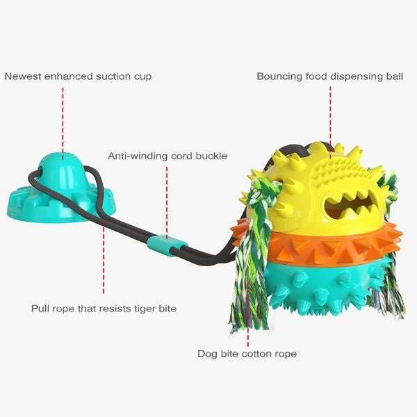 Pet Treat Chew Toy with Suction Cup - Large