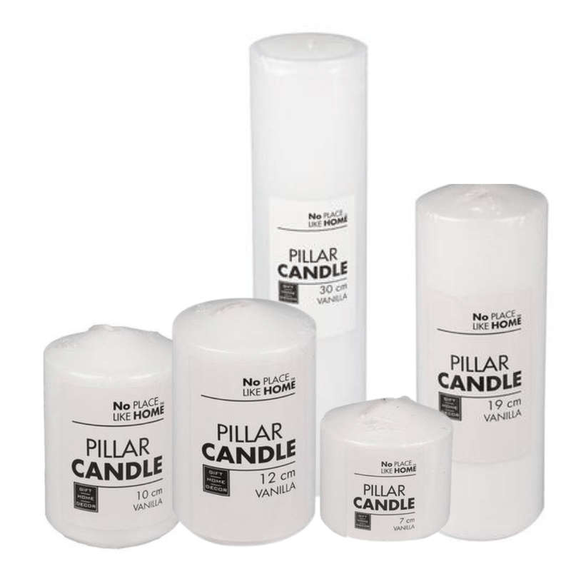 Pillar Candle - Vanilla Scented