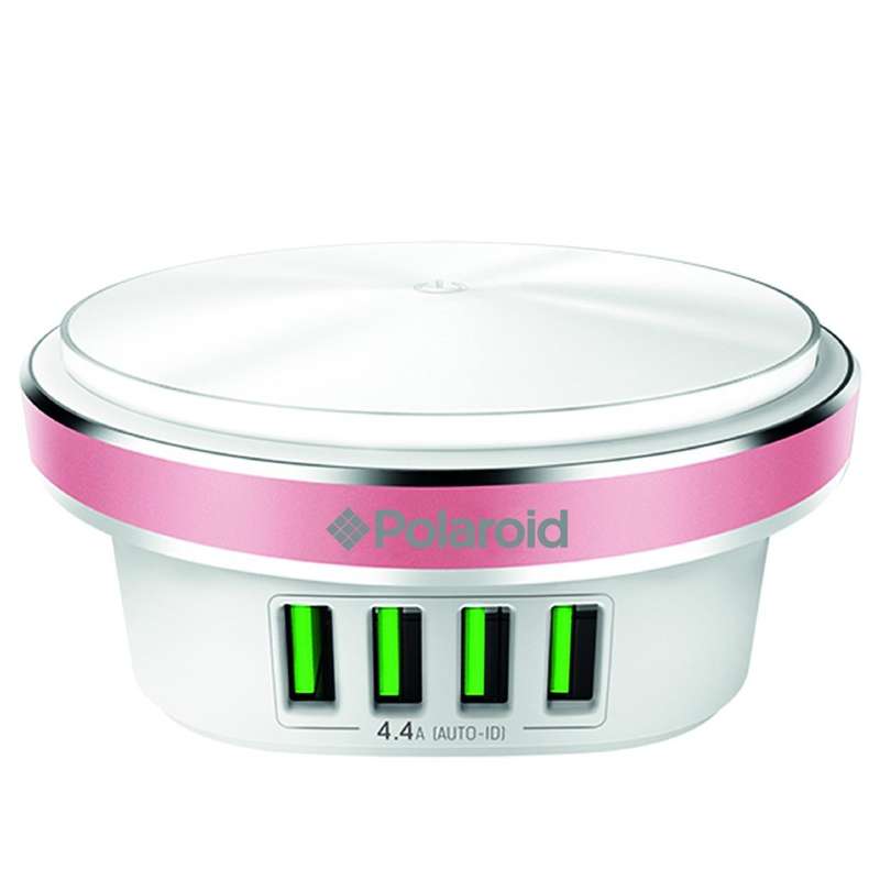 Polaroid LED Press Lamp With 4 Port USB