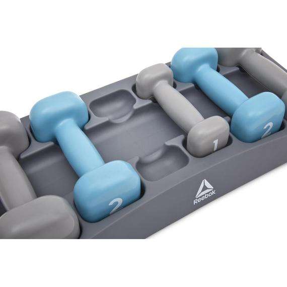 Reebok Dumbbell Set - 1,2&3 kgs with Weight Rack