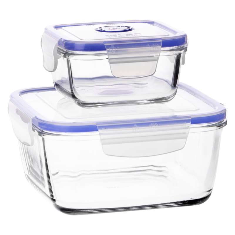 Borgonovo Glass Food Storage Containers - Set of 2