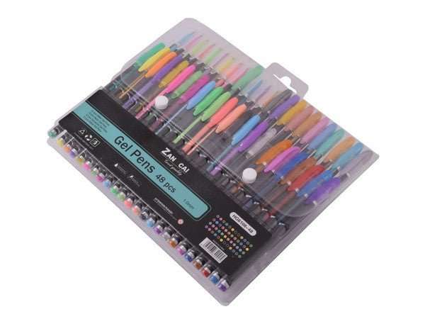 Shiny Gel Pens - 48pc