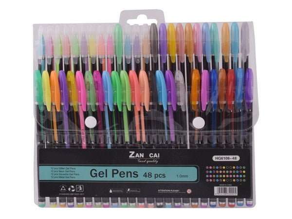 Shiny Gel Pens - 48pc