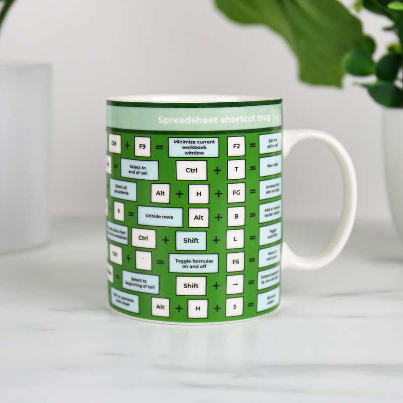 Excel Spreadsheet Shortcut Mug