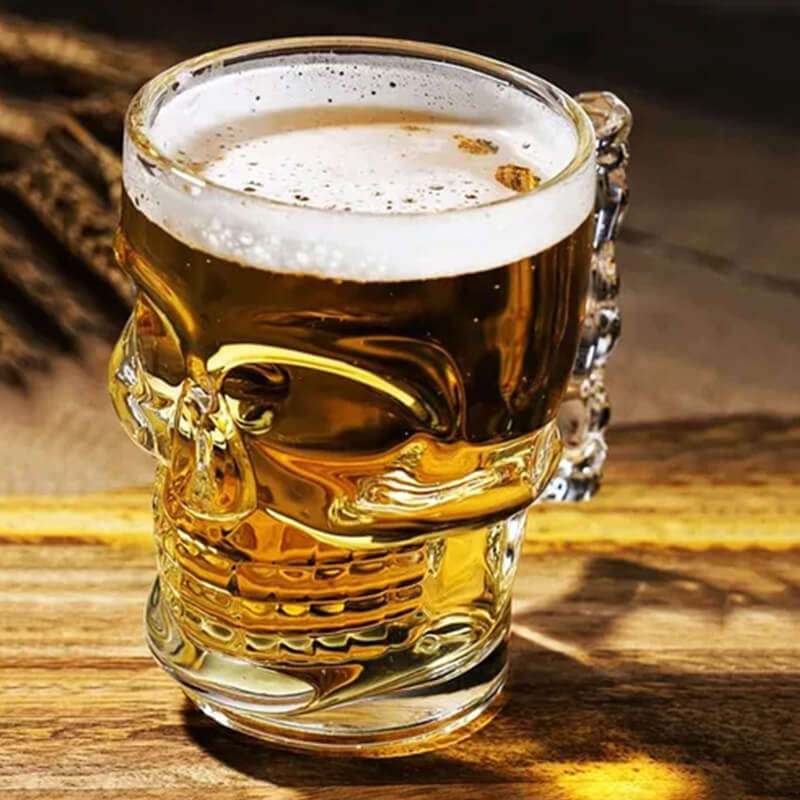 Skull Beer Mug 450ml - Set of 6