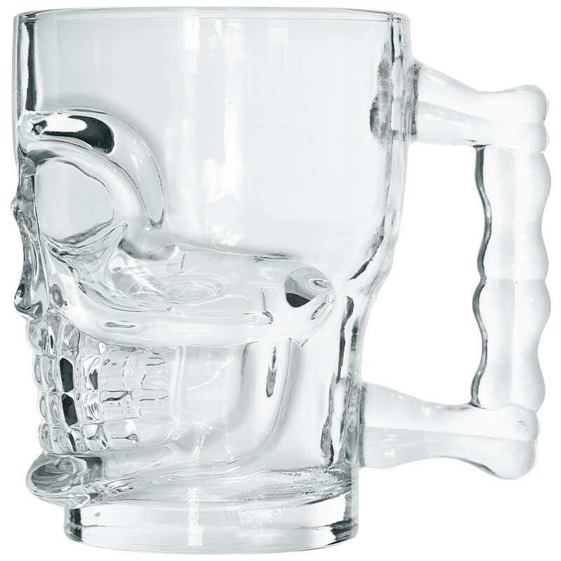 Skull Beer Mug 450ml - Set of 6