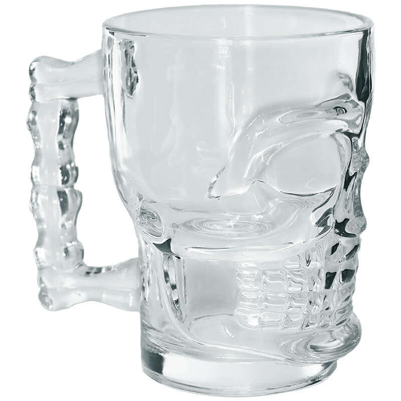 Skull Beer Mug 450ml - Set of 6