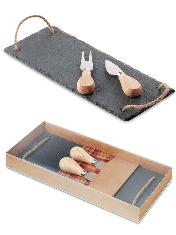 Slate Cheeseboard Set