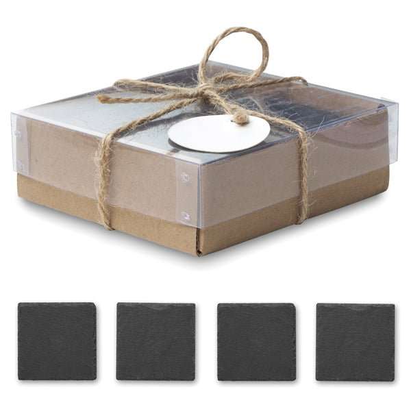Slate Coaster Set - 4pc
