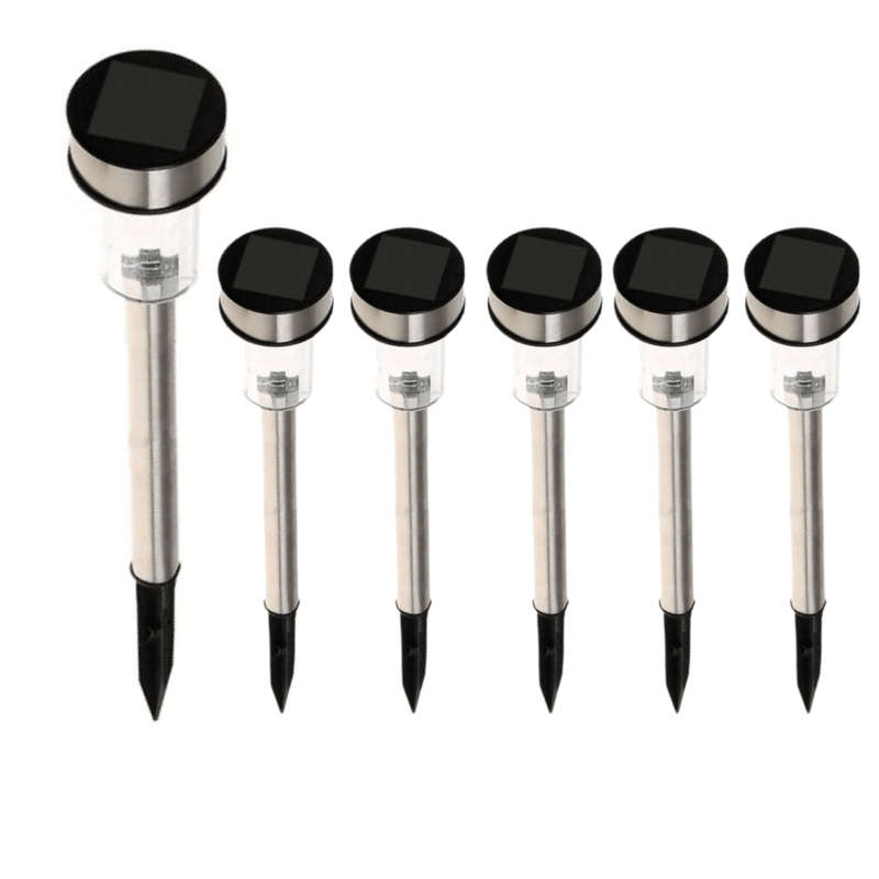 Solar Garden Light 35cm - Set of 6