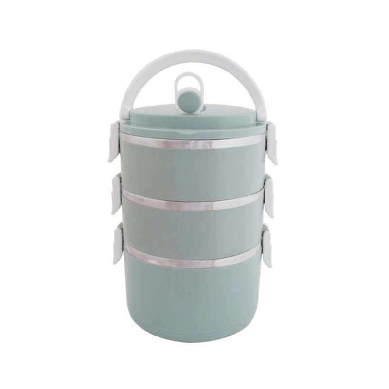 Stackable 3-Layer Lunch Container Set