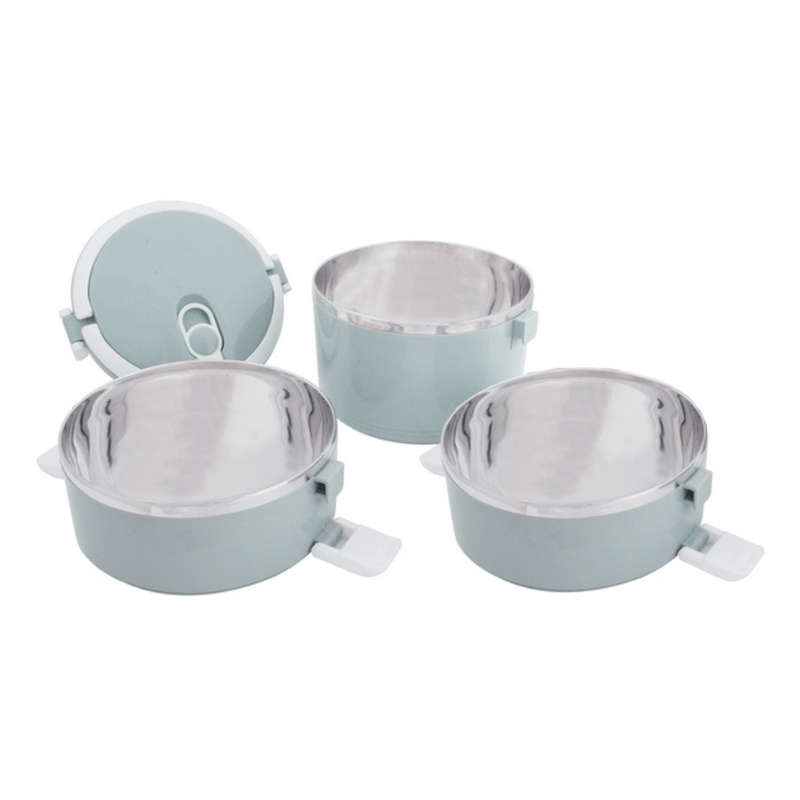 Stackable 3-Layer Lunch Container Set